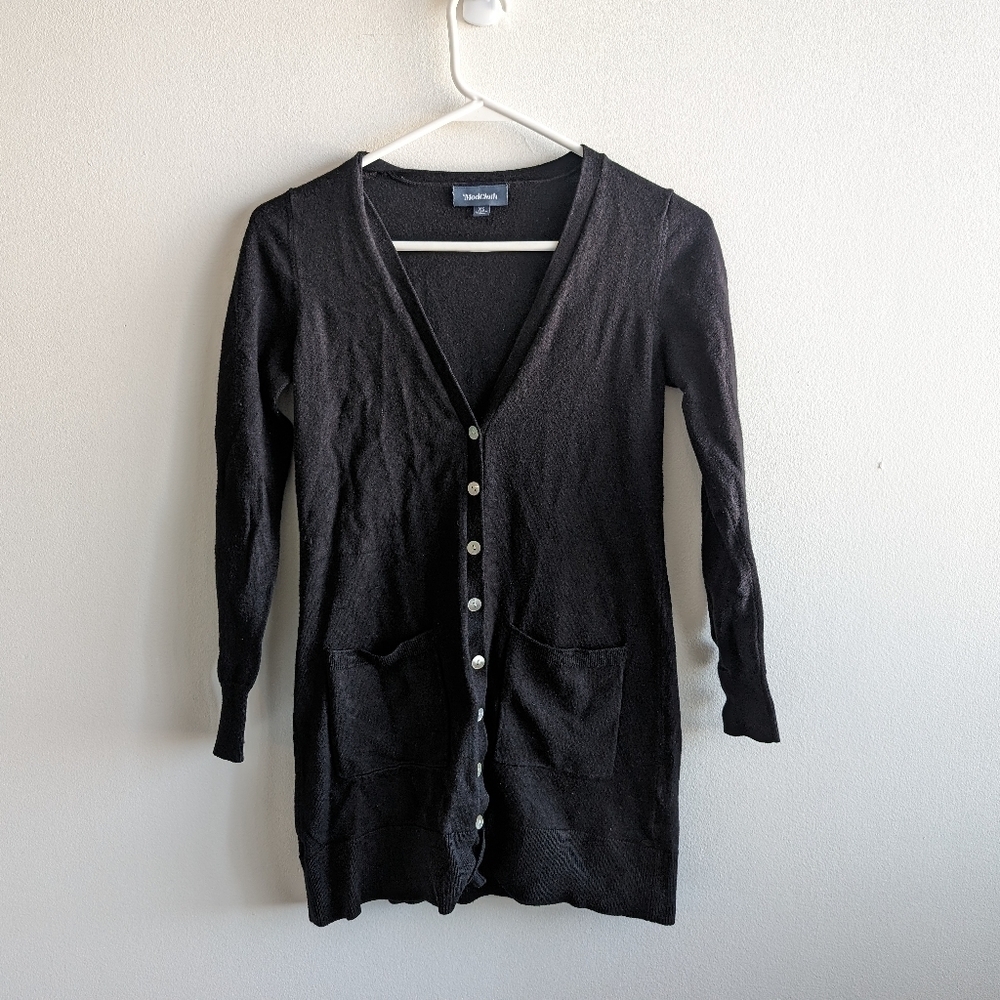 Modcloth | Black Button Down Cardigan | Size XS